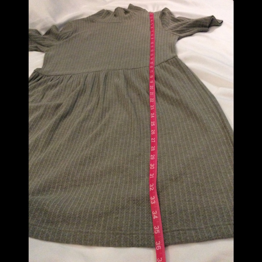 FP Beach Cute Sage Green Dress Open Back Size L - Picture 12 of 12